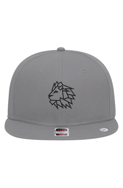 LPO Black 2 Stitches6 Panel Pro Style Snapback Hat